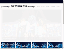 Tablet Screenshot of daretodreamteam.com